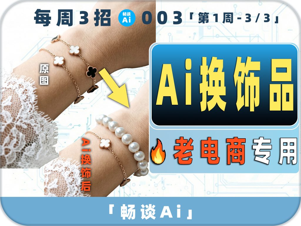 3步 Ai「饰品穿戴」手把手视频教程（003 | Ai电商）-「畅谈Ai.com」